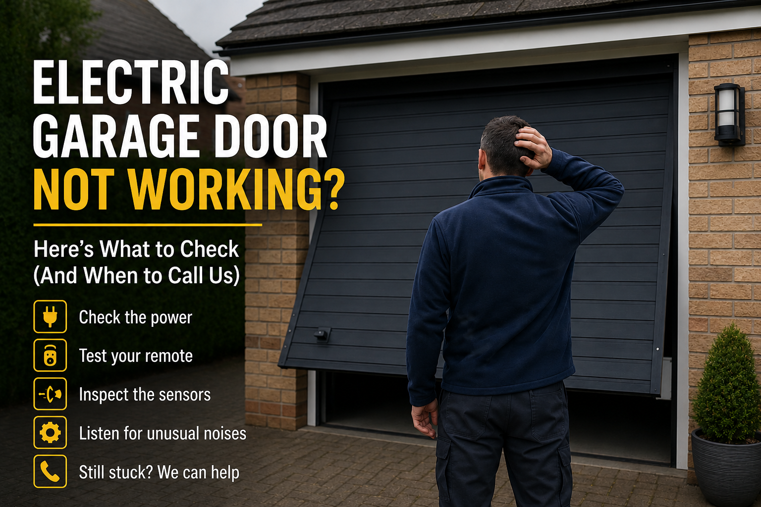 Electric Garage Door Not Working? A Troubleshooting Guide